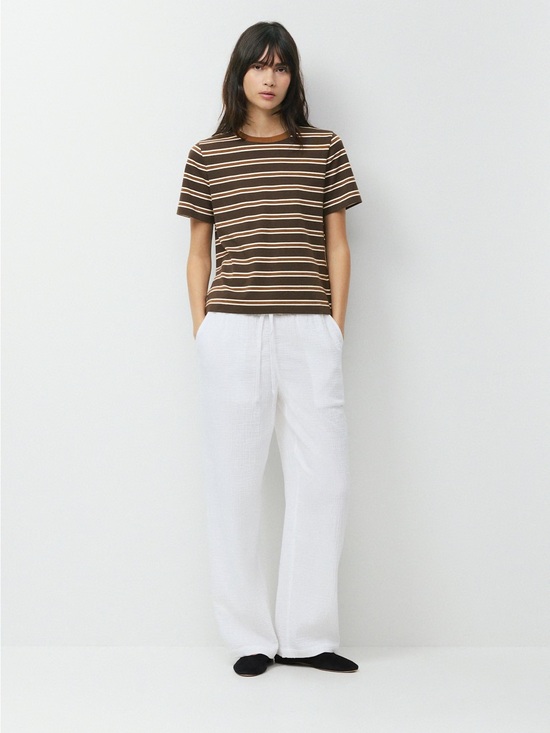 Aritzia Pants - NWT - Aritzia Little Moon AirPlush Cotton™ Sail Pant - White Regular Lgth - Med